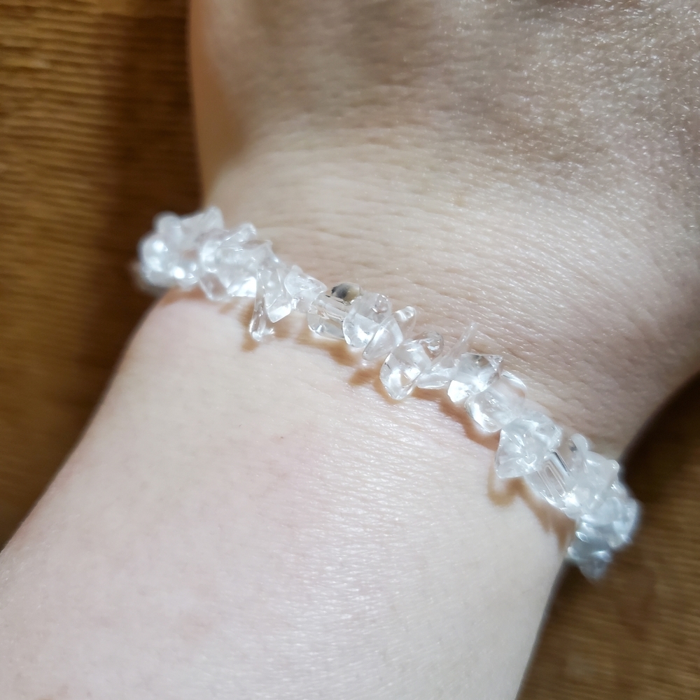 Clear bracelet stretches one size fits all